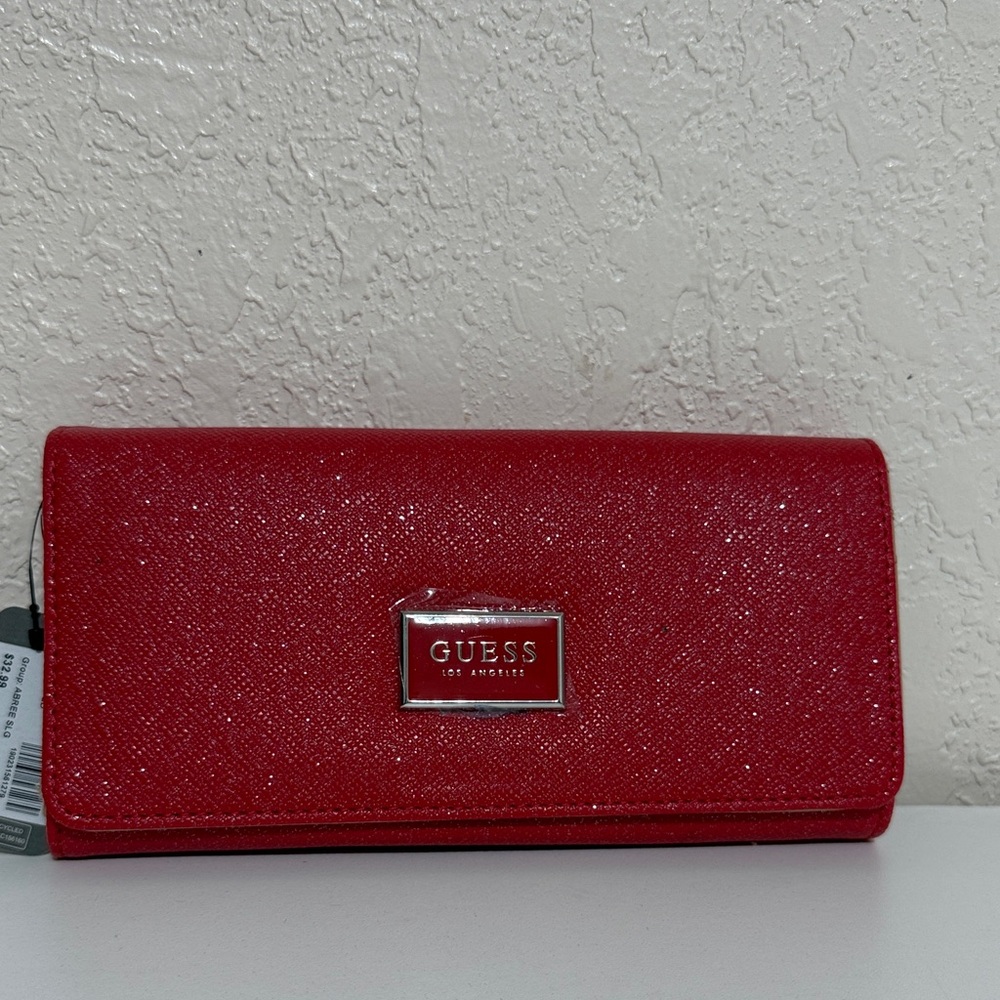 Guess Women’s Red Abree SLG Multi Organizer Wallet